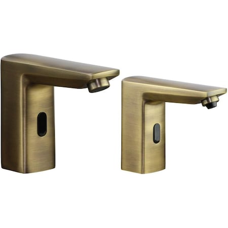 MP22 Matching Pair Of Faucet And Soap Dispenser, Antique Brass